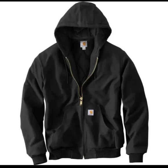 Carhartt Other - Carhartt Brand New Heavy Black Jacket with Hood Size 2XL Mens J140Blk